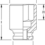 Elora Impact Socket 1.1/2in hexagon 793A-2.7/8in AF