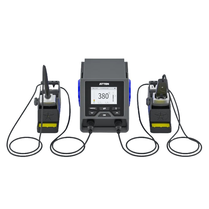 Atten GT-6200P Dual Channel Soldering Station with GT-Y130P Iron & GTN100P Tweezers