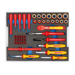 Gedore 1100-1094 VDE Tool Assortment HYBRID in L-BOXX, 53 Pce