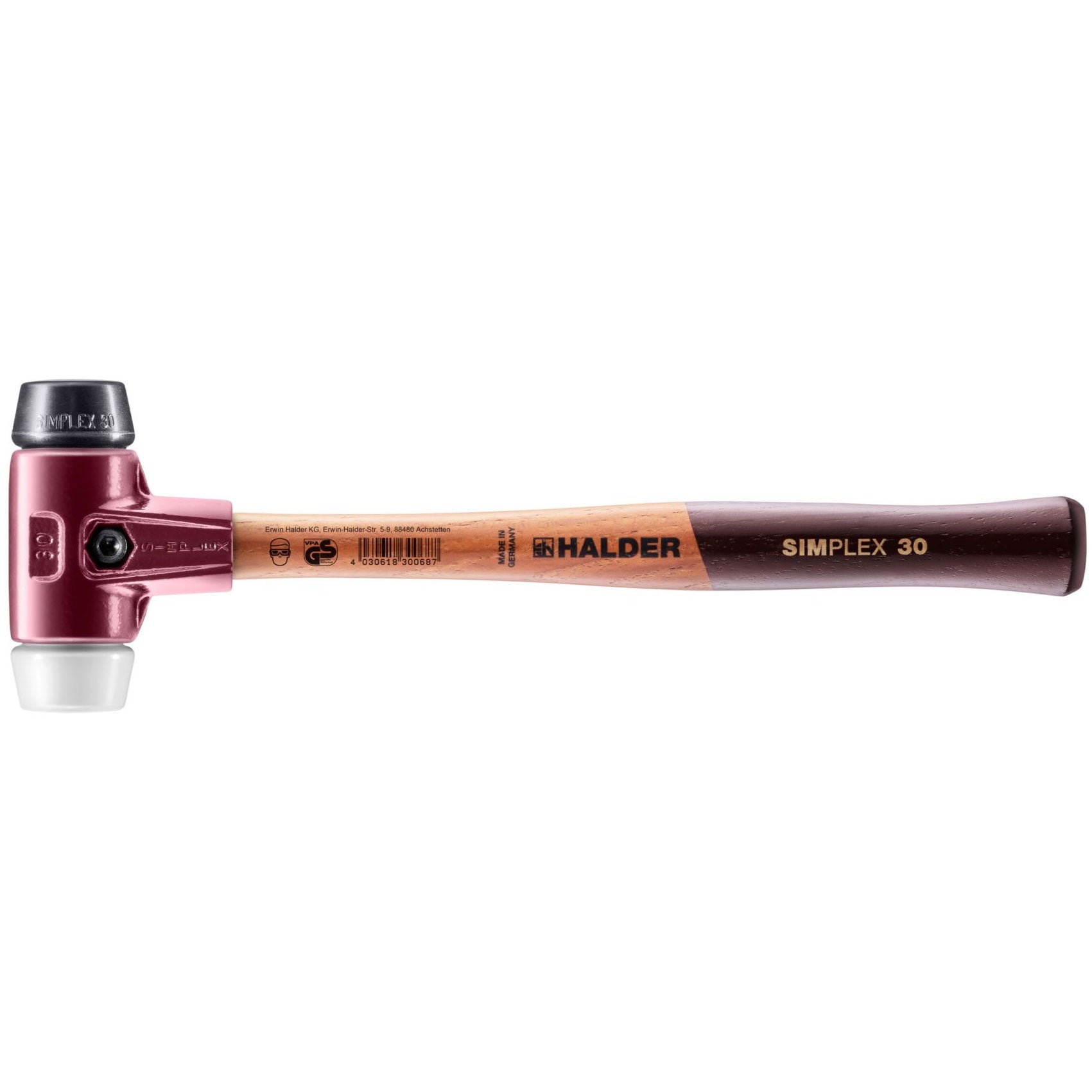 Woodworking Tools Halder Simplex Soft-Face Mallet - 2.4 Lb TPE Rubber ...