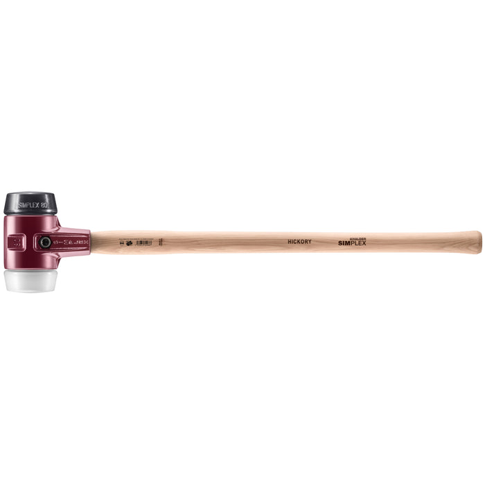 Halder SIMPLEX Soft-Face Mallet Cast Steel Housing & Hickory Handle  Rubber/Superplastic 3170g