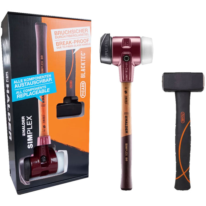 Halder Promo Box Dreamteam Construction Simplex Soft-Face Mallet D80 & Picard Mining Sledge 4250g