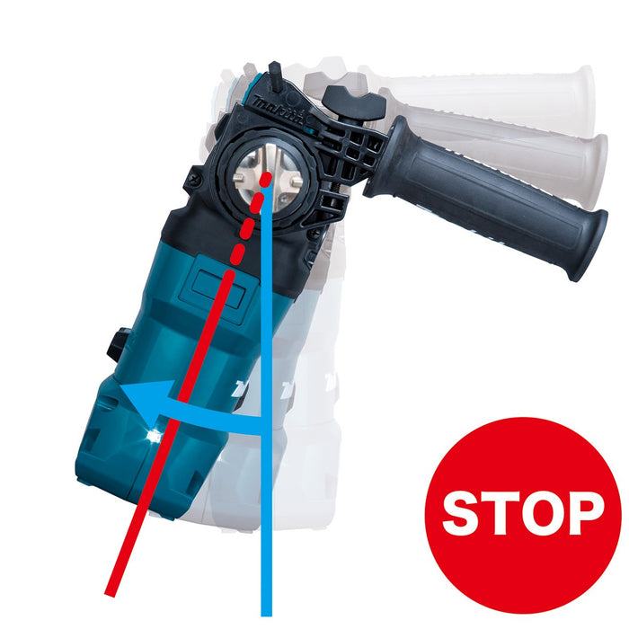 Makita 40V Max Brushless AWS 30mm Rotary Hammer Standard SDS Chuck Plastic Case - Tool Only