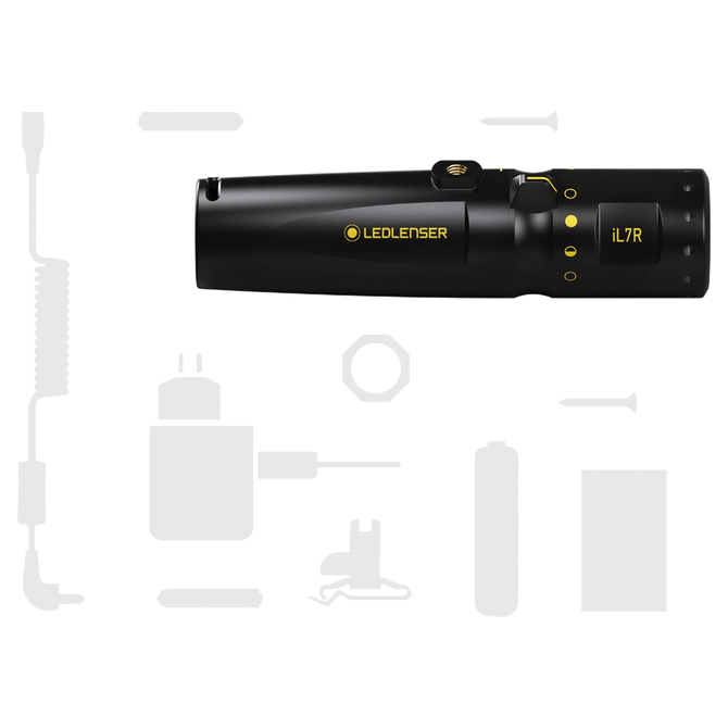 Ledlenser iL7R Intrinsically Safe 360lm Rechargeable IP68 Advanced Focus Zone 2/22 Torch