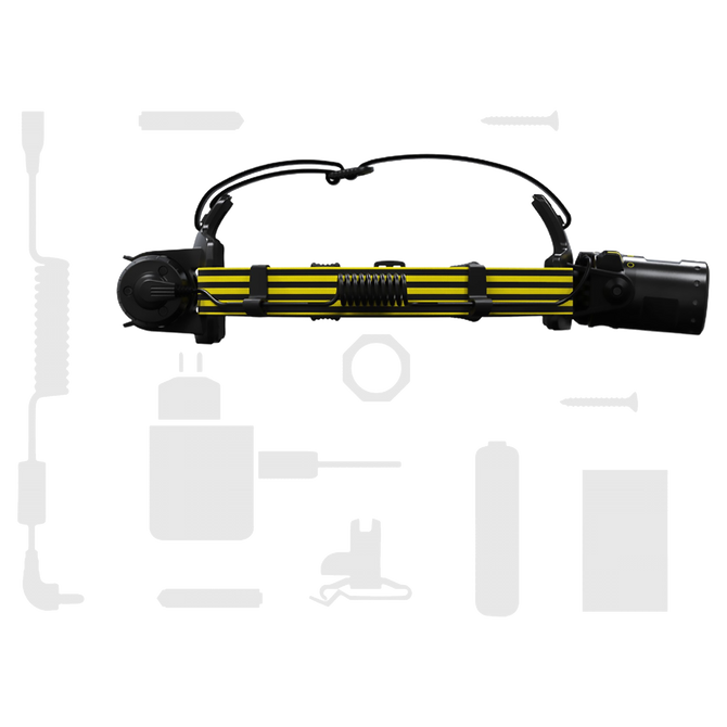 Ledlenser iLH8R Intrinsically Safe 300lm Rechargeable IP68 Advanced Focus Zone 2/22 Headlamp