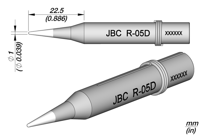 JBC R-05D Long Life Soldering Tip 390401