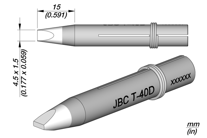 JBC T-40D Long Life Soldering Tip