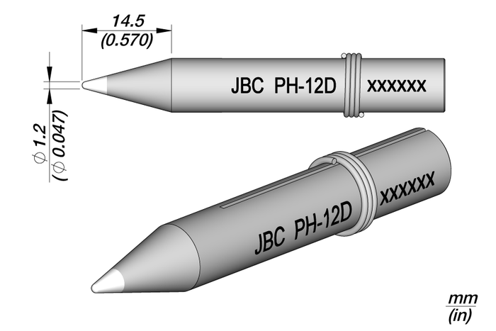 JBC PH-12D Long Life Soldering Tip 300707