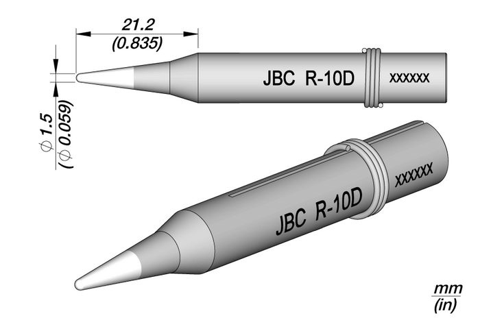 JBC R-10D Long Life Soldering Tip