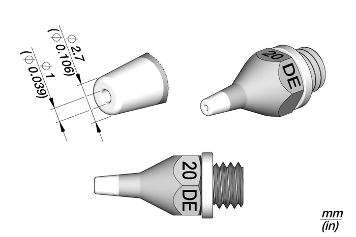 JBC 20 DE Long Life Tip