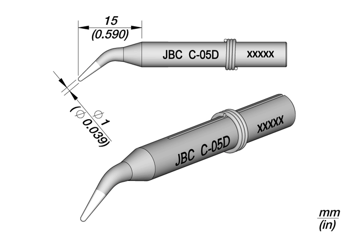 JBC C-05D Long Life Soldering Tip 550200