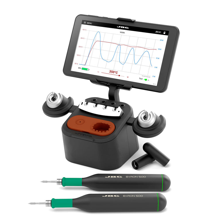 JBC B·IRON DUAL 500 Dual Battery-Powered Soldering Station