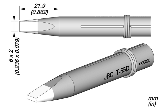 JBC T-65D Long Life Soldering Tip 650408