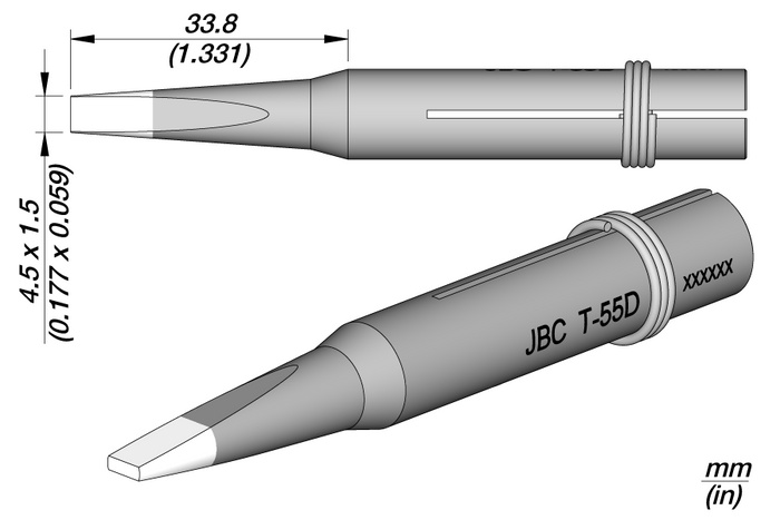 JBC T-55D Long Life Soldering Tip