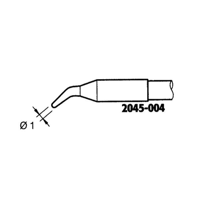 JBC Bent Conical Solder Tip 1.0mm