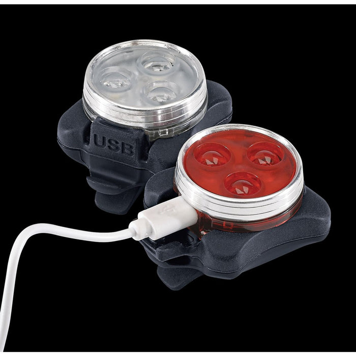 Draper Rechargeable LED Bicycle Light Set 36974