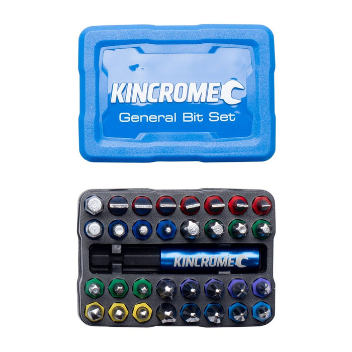 Kincrome General Bit & Holder Set, 33 Pce
