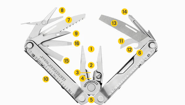 Leatherman 15 Tool Knifeless Rebar® Multi-Tool with Nylon Sheath