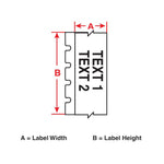 Brady Self-Extinguishing Tedlar Wrap Around Wire and Cable Labels for M6 & M7 Printers 34.93mm(H) x 38.10mm(W)