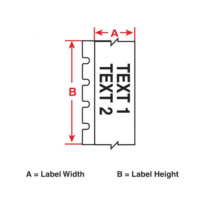 Brady Self-Extinguishing Tedlar Wrap Around Wire and Cable Labels for M6 & M7 Printers 34.93mm(H) x 38.10mm(W)