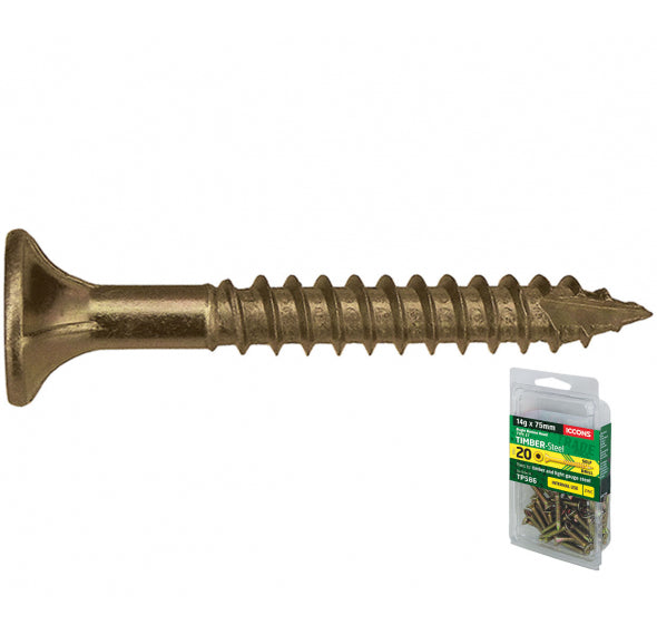 ICCONS Type 17 Bugle Batten 302Ss 14-10 X 100 Trade Pack Of 20
