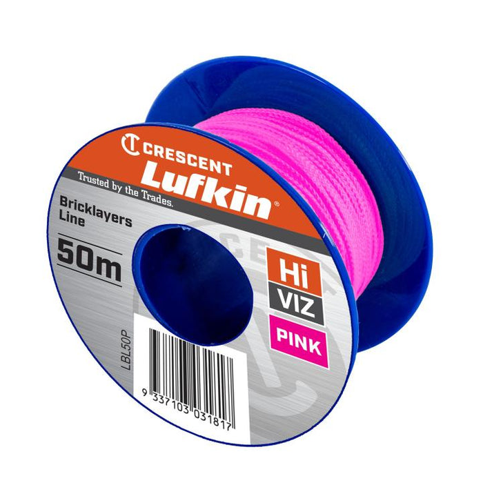 Crescent Lufkin Bricklayers Line Pink 50m