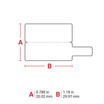 Brady P-Flag Matte Polypropylene Labels for M6 & M7 Printers - 20.02mm (H) x 29.97mm (W)