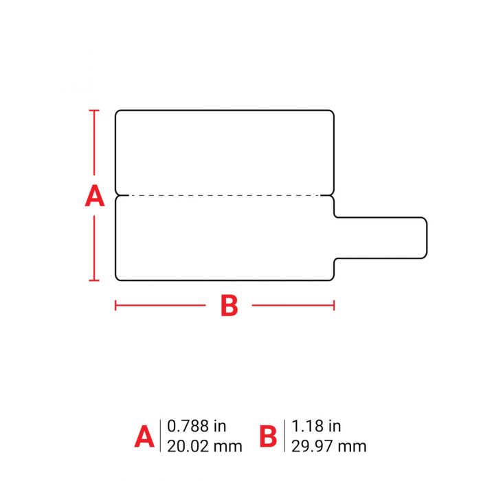 Brady P-Flag Matte Polypropylene Labels for M6 & M7 Printers - 20.02mm (H) x 29.97mm (W)