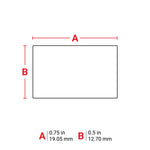 Brady Repositionable Multi-Purpose Vinyl Cloth Labels 19.05mm(H) x 12.70mm(W) for M6 & M7 Printers