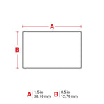 Brady Metalised Solvent Resistant Matte Grey  Polyester Labels for M7 Printers 12.70mm(H) x 38.10mm(W) PM729428