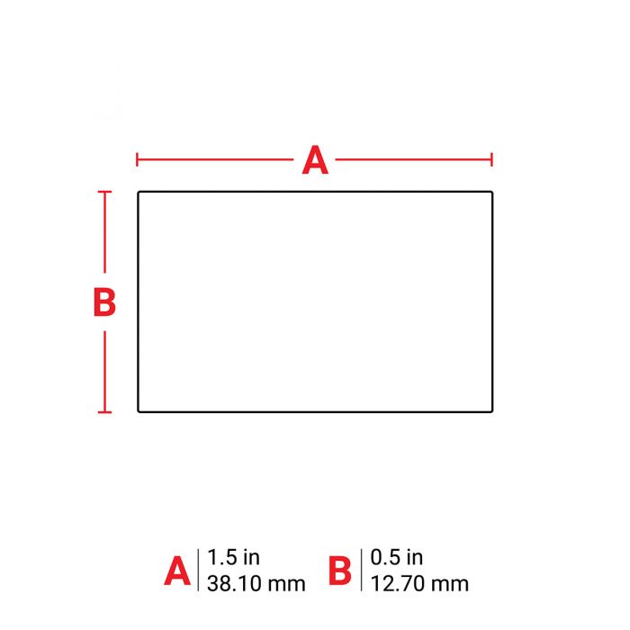 Brady Metalised Solvent Resistant Matte Grey  Polyester Labels for M7 Printers 12.70mm(H) x 38.10mm(W) PM729428