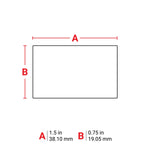 Brady Metalised Solvent Resistant Matt Grey Polyester Labels 19.05mm (H) x 38.10mm (W) for M7 Printers