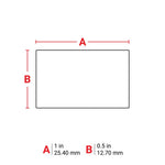 Brady Ultra Aggressive Adhesive Multi-Purpose Matte Polyester Labels for M710 & BMP71 500/Roll 12.7 x 25.4mm