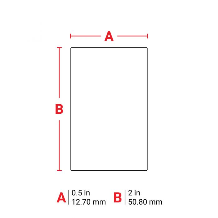 Brady Ultra Aggressive Adhesive Multi-Purpose Polyester Labels for M7 Printers 50.80mm(H) x 12.70mm(W)