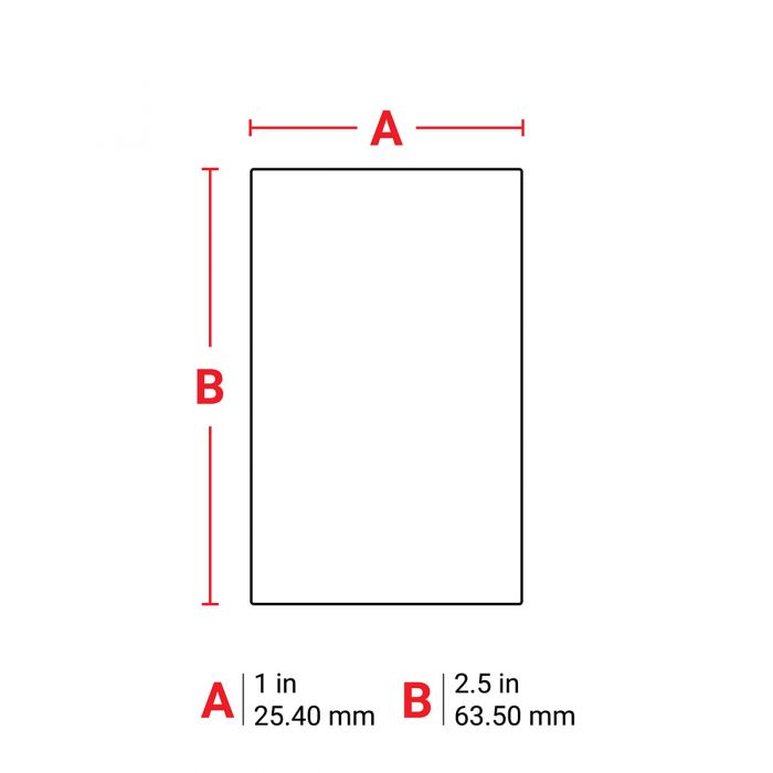 Brady Aggressive Adhesive Multi-Purpose Nylon Labels for M7 Printers - 63.50mm (H) x 25.40mm (W)