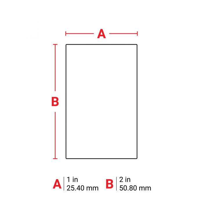 Brady Paper Labels -25.40mm (H) x 50.80mm (W) for M6 & M7 Printers