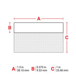 Brady Self-Laminating Vinyl Wrap Around Wire and Cable Labels for M6 & M7 Printers 25.40mm(H) x 38.10mm(W) M6104427