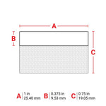 Brady Self-Laminating Vinyl Wrap Around Wire and Cable Labels for M6 & M7 Printers - 19.05mm (H) x 25.40mm (W)