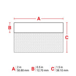 Brady Self-Laminating Vinyl Wrap Around Wire and Cable Labels for M6 & M7 Printers 38.10mm(H) x 50.80mm(W) M6107427