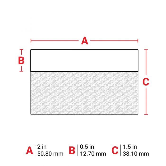Brady Self-Laminating Vinyl Wrap Around Wire and Cable Labels for M6 & M7 Printers 38.10mm(H) x 50.80mm(W) M6107427