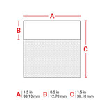 Brady Self-Laminating Vinyl Wrap Around Wire and Cable Labels for M6 & M7 Printers - 38.10mm (H) x 38.10mm (W)