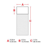 Brady Self-Laminating Vinyl Wrap Around Wire and Cable Labels for M7 Printers 38.10mm(H) x 6.35mm(W)