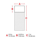 Brady Self-Laminating Vinyl Wrap Around Wire and Cable Labels 25.40mm(H) x 12.70mm(W) for M6 & M7 Printers