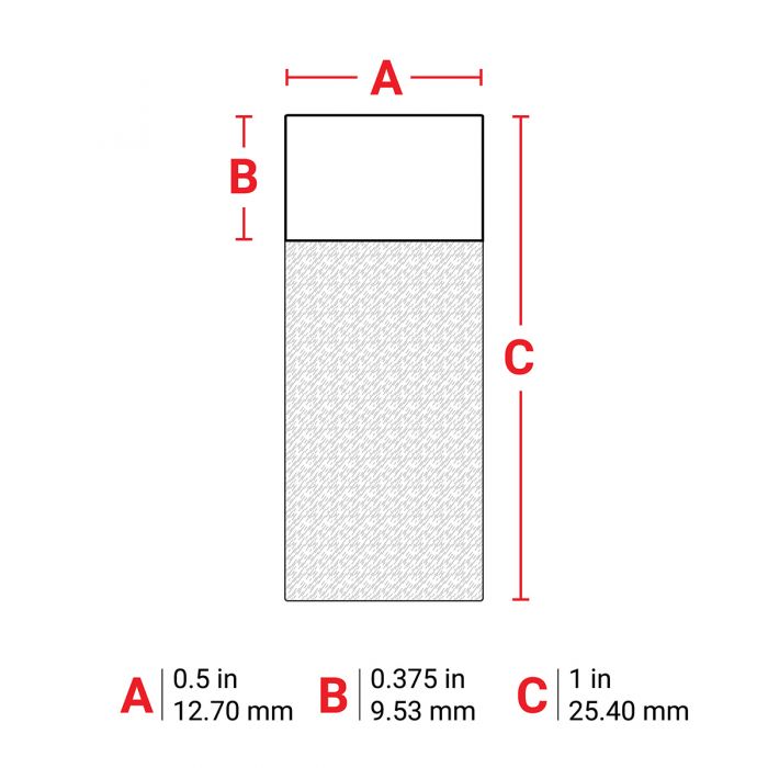 Brady Self-Laminating Vinyl Wrap Around Wire and Cable Labels 25.40mm(H) x 12.70mm(W) for M6 & M7 Printers