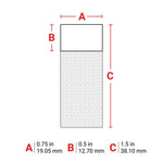 Brady Self-Laminating Vinyl Wrap Around Wire and Cable Labels for M6 & M7 Printers 38.10mm (H) x 19.05mm (W)
