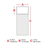 Brady Self Laminating Vinyl Wrap Around Wire and Cable Labels for M7 Printers 38.10x19.05mm White