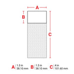 Brady Self-Laminating Vinyl Wrap Around Wire and Cable Labels 101.60mm(H) x 38.10mm(W) for M6 & M7 Printers