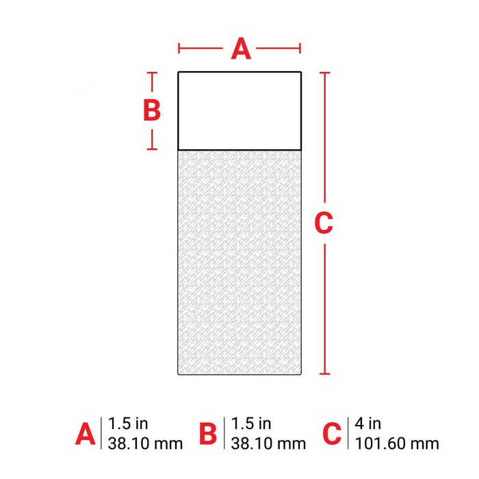 Brady Self-Laminating Vinyl Wrap Around Wire and Cable Labels 101.60mm(H) x 38.10mm(W) for M6 & M7 Printers