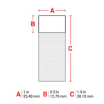 Brady Self Laminating Vinyl Wrap Around Wire and Cable Labels for M7 Printers 38.10x25.40mm White