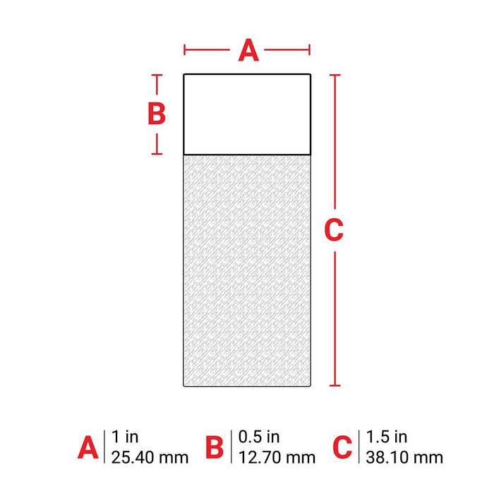 Brady Self Laminating Vinyl Wrap Around Wire and Cable Labels for M7 Printers 38.10x25.40mm White